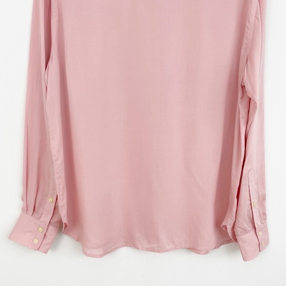 Frye Addie Pink Western Button Down Shirt Size Large - Picture 12 of 14